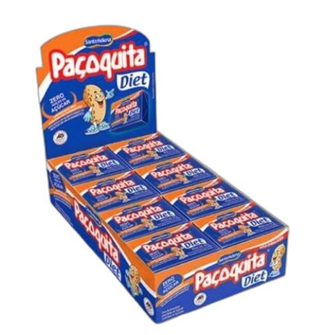 Detalhes do produto Pacoca Pacoquita Diet Quad Embr Dp 24X18 Amendoim