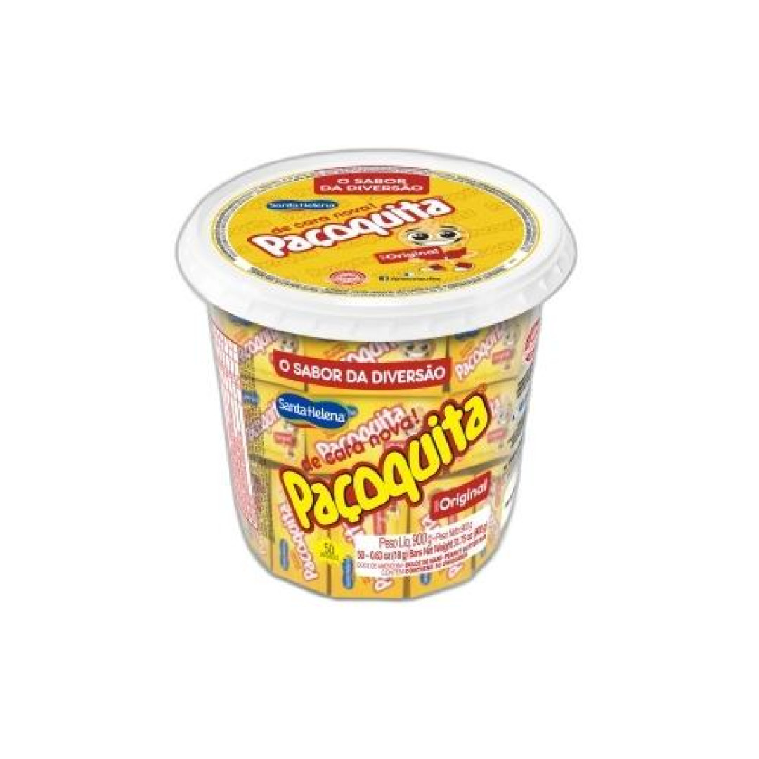 Detalhes do produto Pacoca Pacoquita Quad Embr Pt 50X18Gr St Amendoim