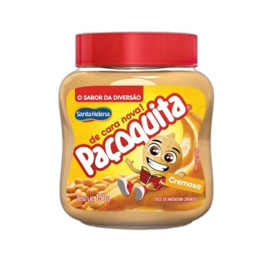 Detalhes do produto Pasta Pacoquita Cremosa Pt 150Gr Sta Hel Amendoim
