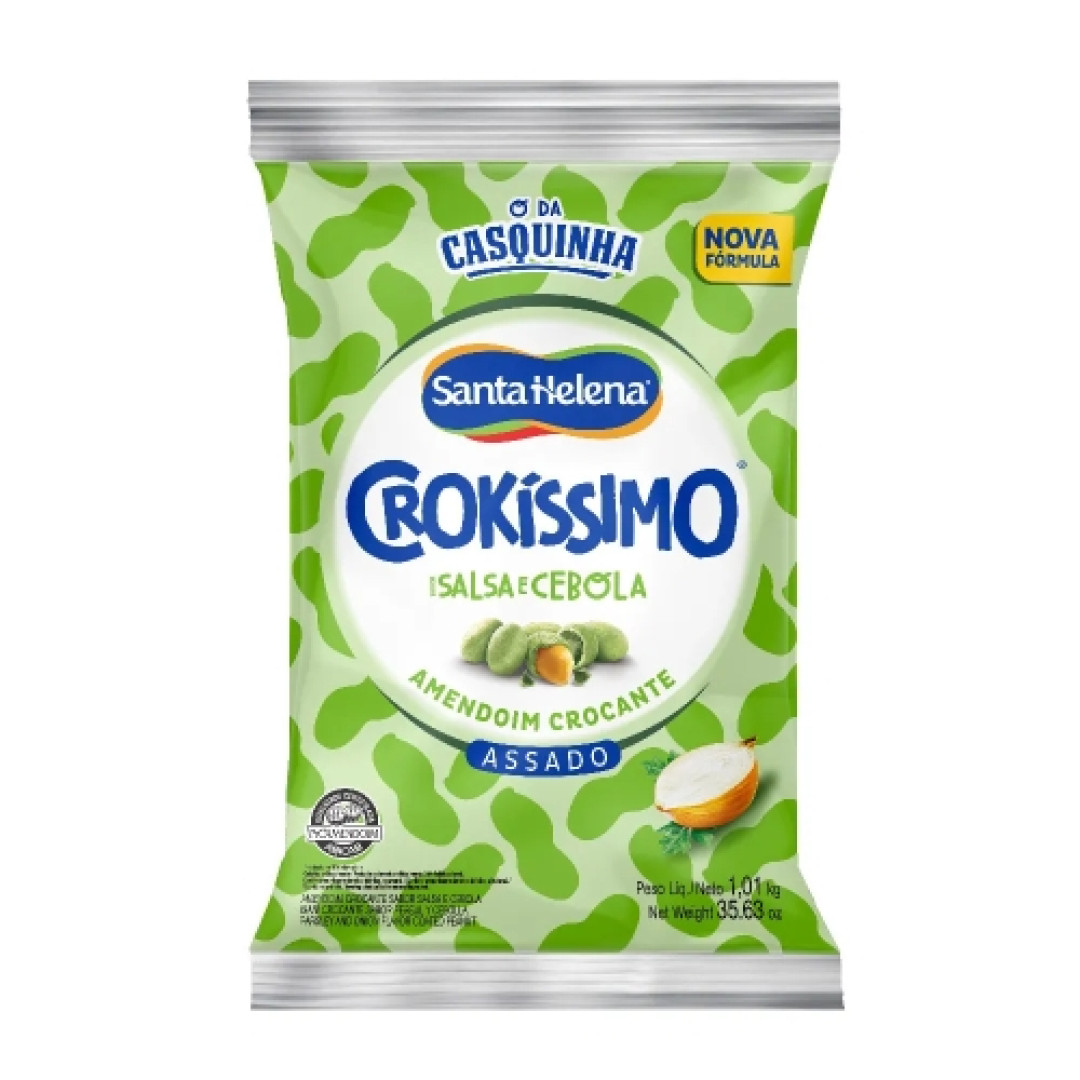 Detalhes do produto Amendoim Crokissimo 1,01Kg Sta Helena Cebola.salsa