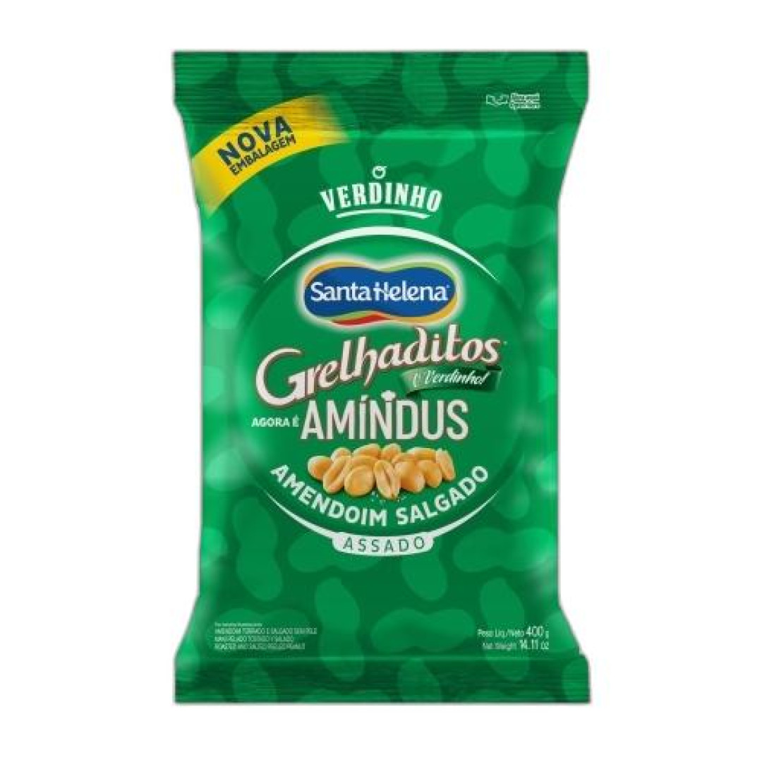Detalhes do produto Amendoim Grelhaditos 400Gr Sta Helena Sem Pele
