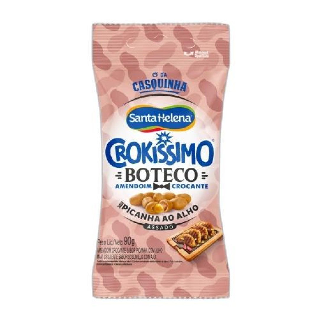 Detalhes do produto Amendoim Crokissimo 90Gr Sta Helena Picanha Alho