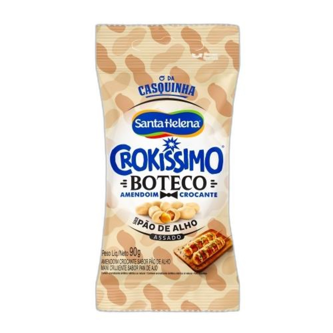 Detalhes do produto Amendoim Crokissimo 90Gr Sta Helena Pao De Alho