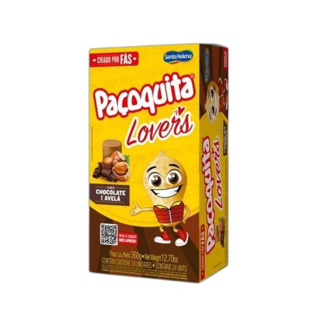 Detalhes do produto Pacoquita Rolha Embr Lovers Dp 24X15Gr Choc.avela