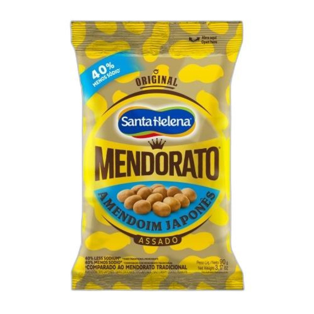 Detalhes do produto Amendoim Japon Mendorato 90Gr Sta Helena Menos Sodio