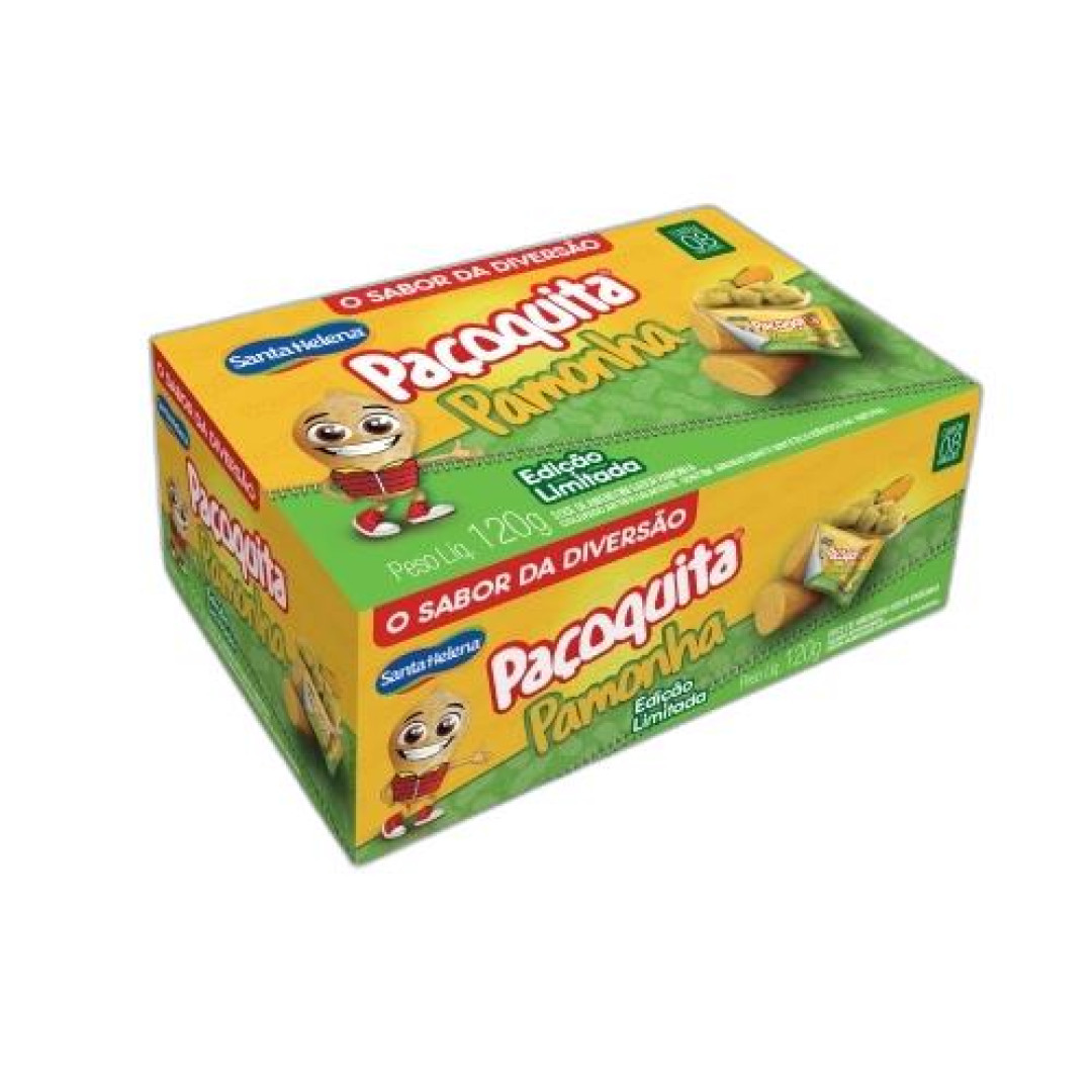 Detalhes do produto Pacoca Pacoquita Rolha Dp 120Gr Sta Hele Pamonha