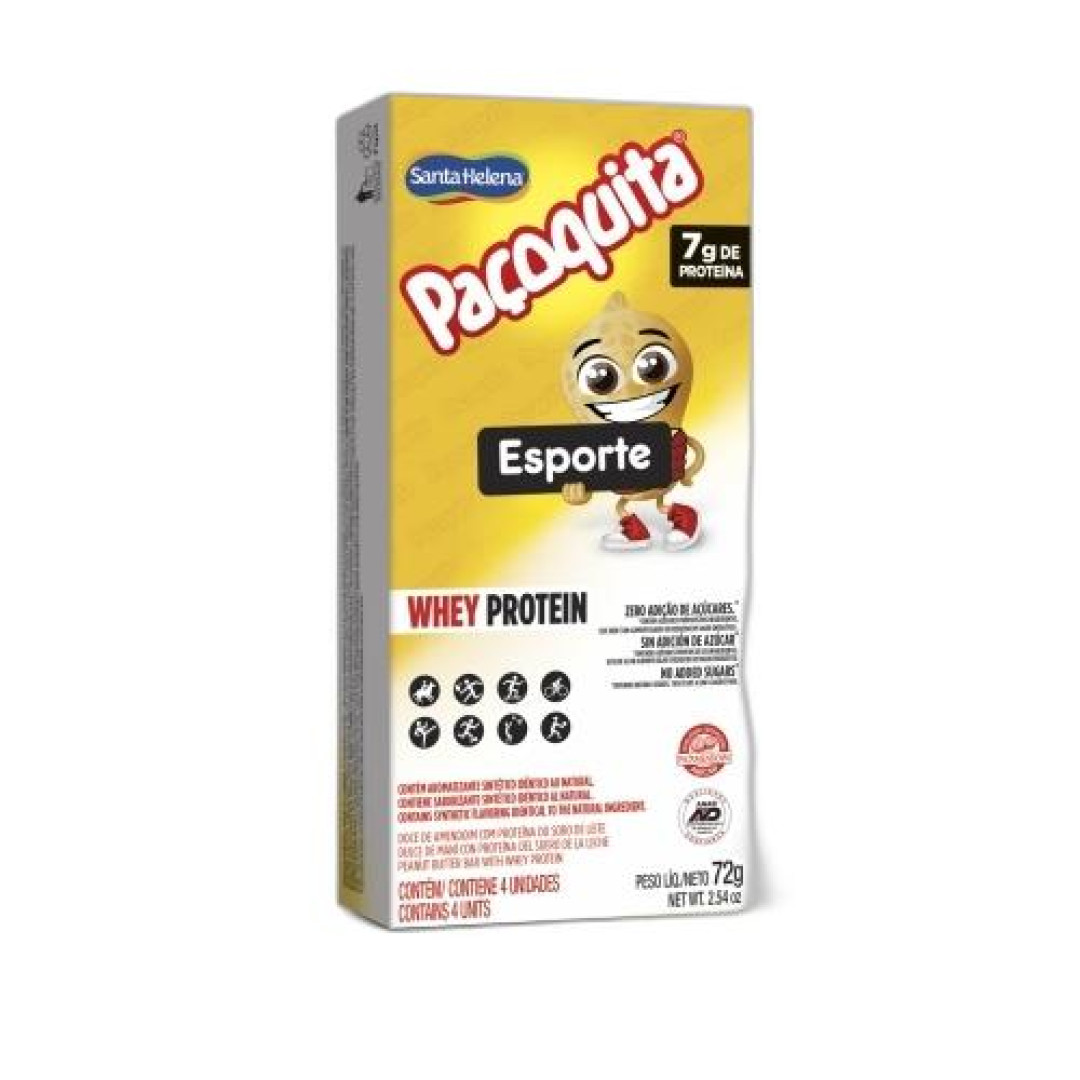 Detalhes do produto Pacoca Pacoquita Esporte 4X18Gr Sta Hele Amendoim
