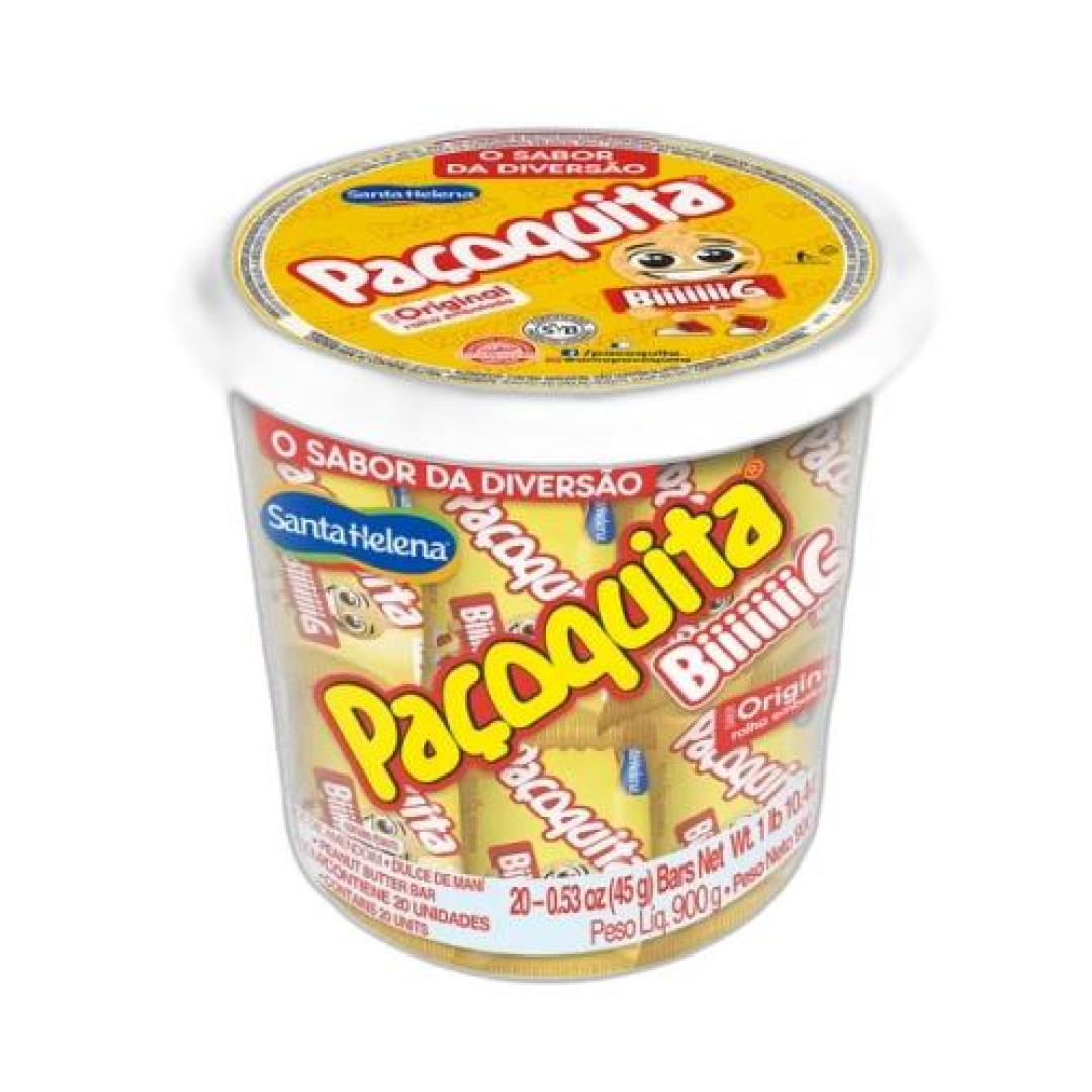 Detalhes do produto Pacoca Pacoquita Big Rolha Pt 20X45Gr Amendoim