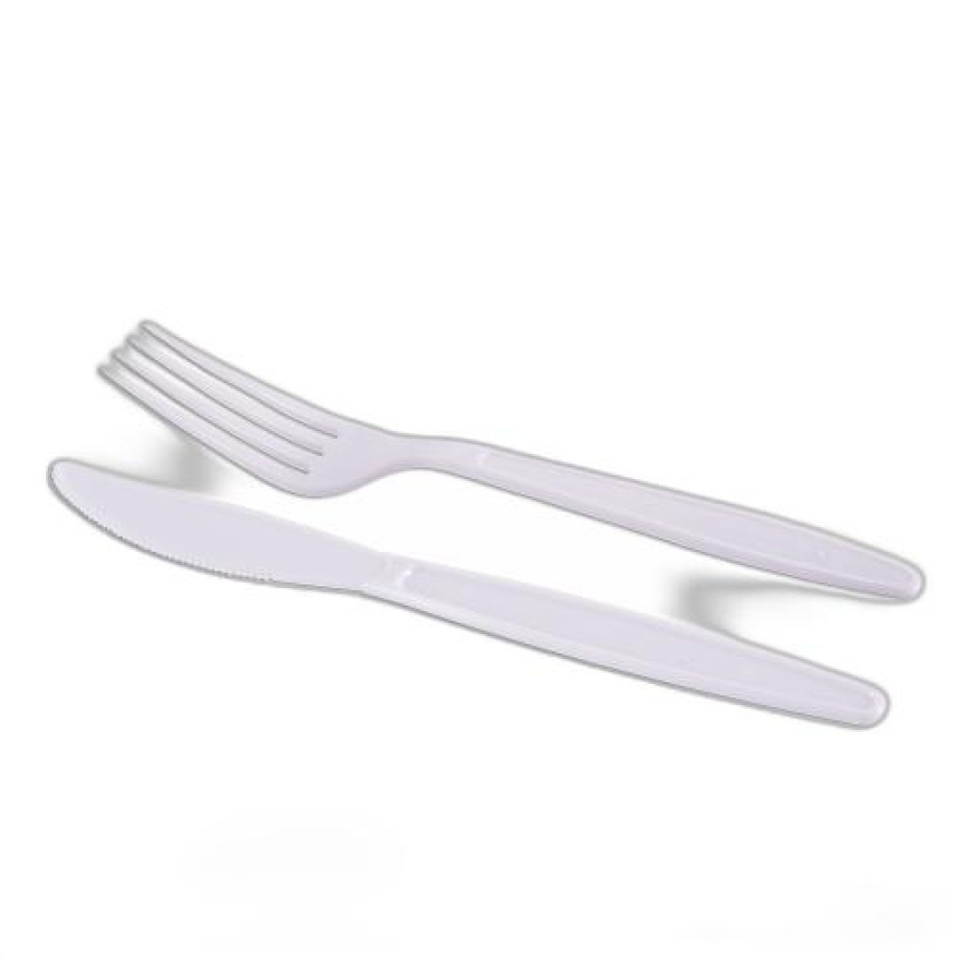 Detalhes do produto X Kit Garfo Faca Master 25Un Prafesta Branco