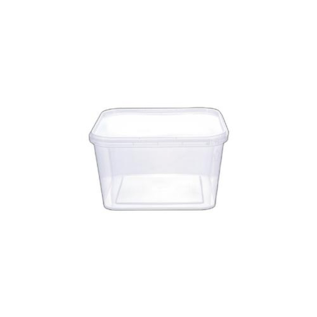 Detalhes do produto X Pote Quadrado Lacre 10X600Ml Prafesta Transparente
