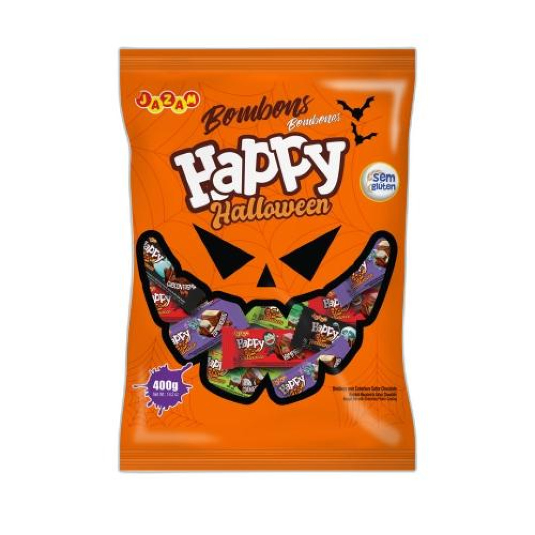 Detalhes do produto Bombons  Happy Halloween 400Gr Jazam Sort.choc