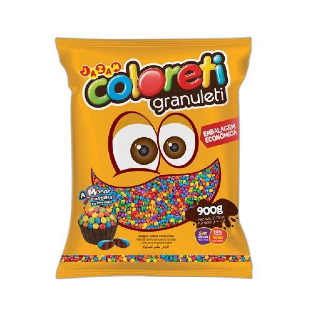 Detalhes do produto Coloreti Granuleti 900Gr Jazam Confeitos