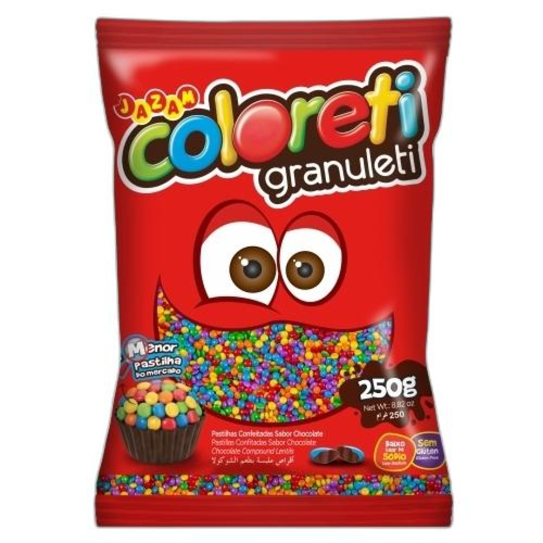 Detalhes do produto Coloreti Granuleti 250Gr Jazam Sortido