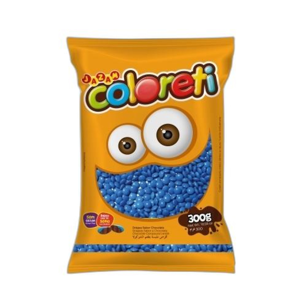 Detalhes do produto Confeito Coloreti Mini 300Gr Jazam Azul