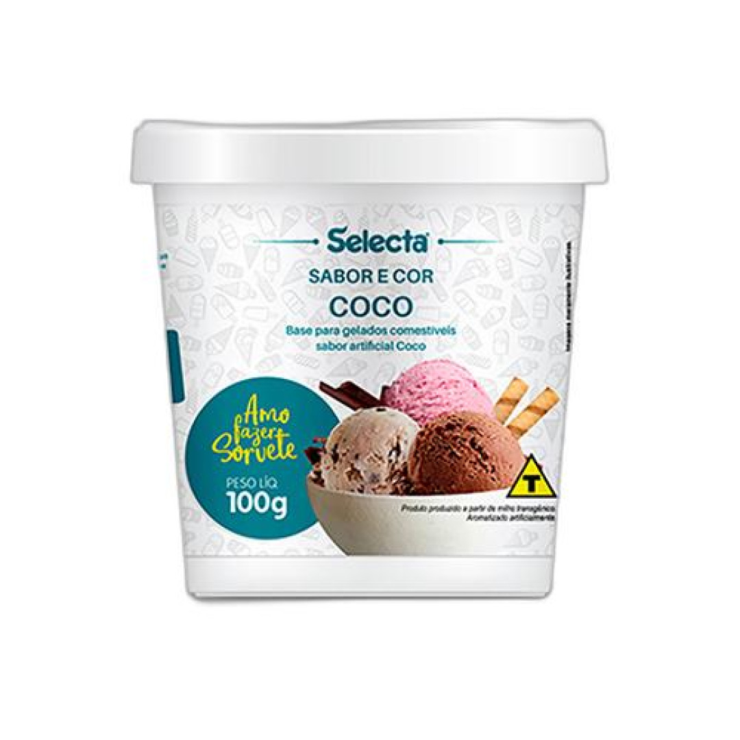 Detalhes do produto Base Sorvete 100Gr Selecta Coco