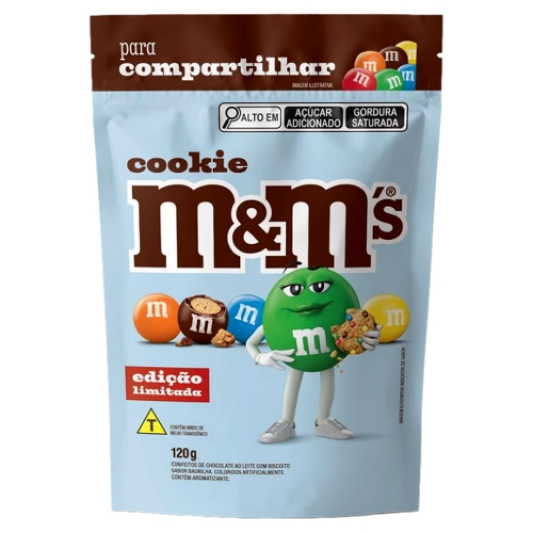 Detalhes do produto Confeito Mm Cookie 120Gr Mars Ao Leite