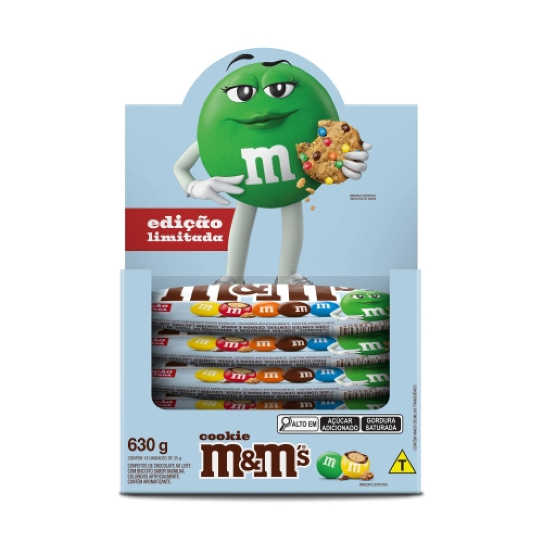 Detalhes do produto Confeito Mm Cookie 18X35G Mars Ao Leite