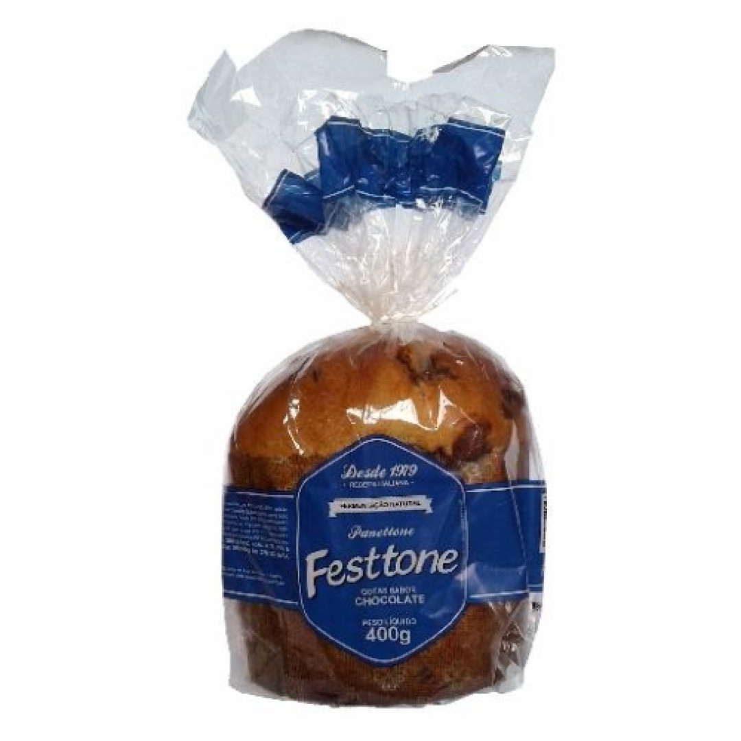 Detalhes do produto Panettone 400Gr Festtone Gotas Choc