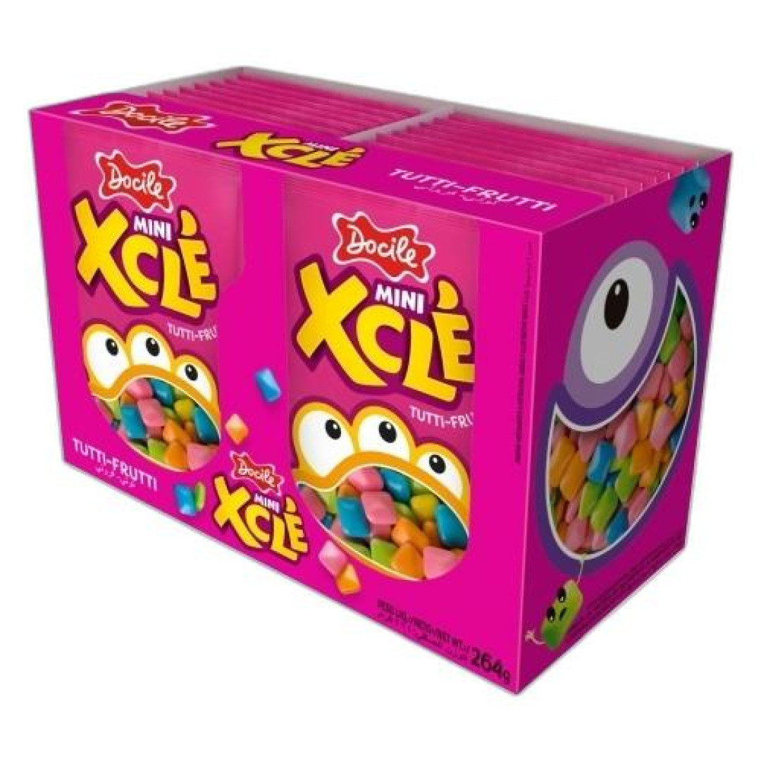 Detalhes do produto Chicle Mini Xcle Dp 24Un Docile Tutti Frutti