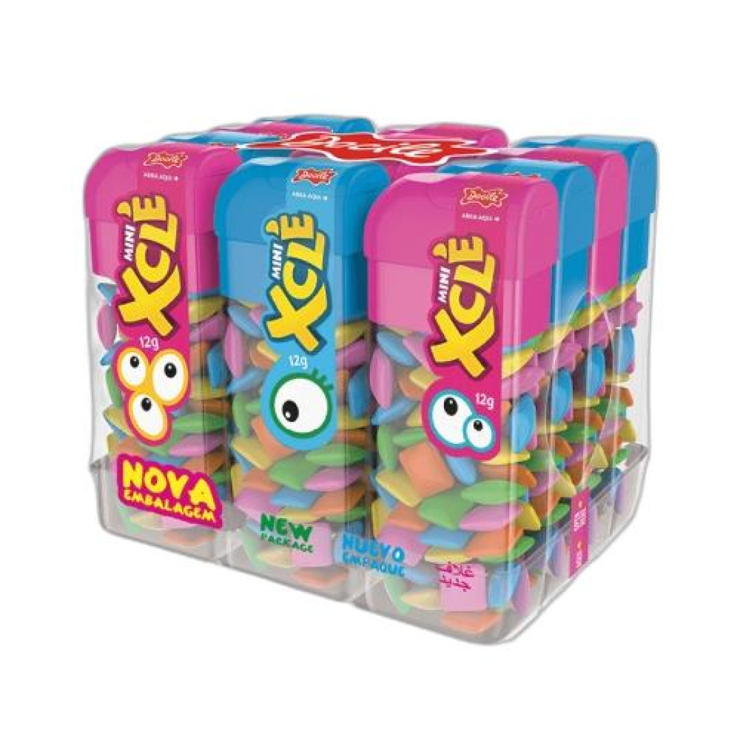 Detalhes do produto Chicle Mini Xcle Dp 12Un Docile Tutti Frutti
