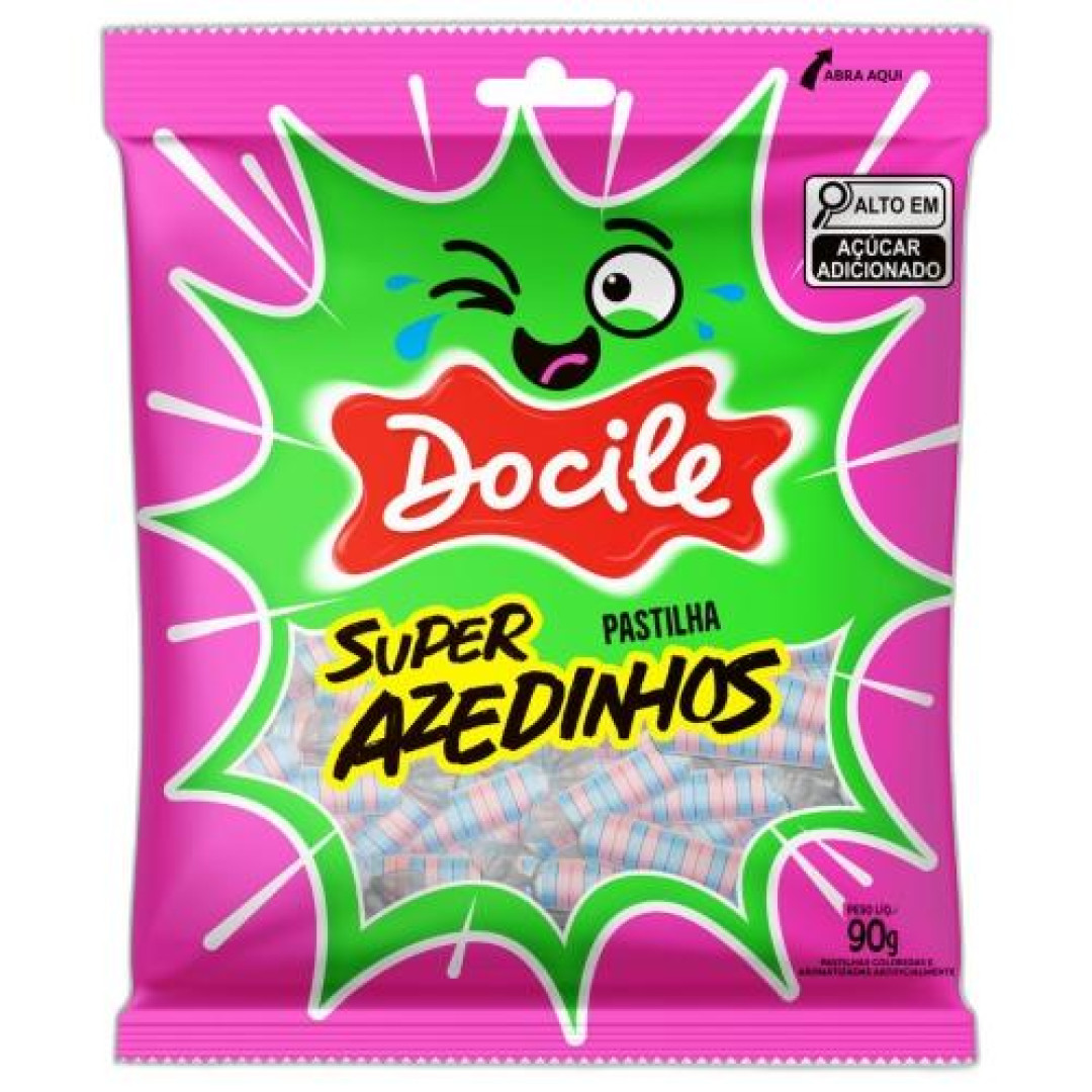 Detalhes do produto Past Mini 12 Super Azedinho 90Gr Docile Tutti F.morango