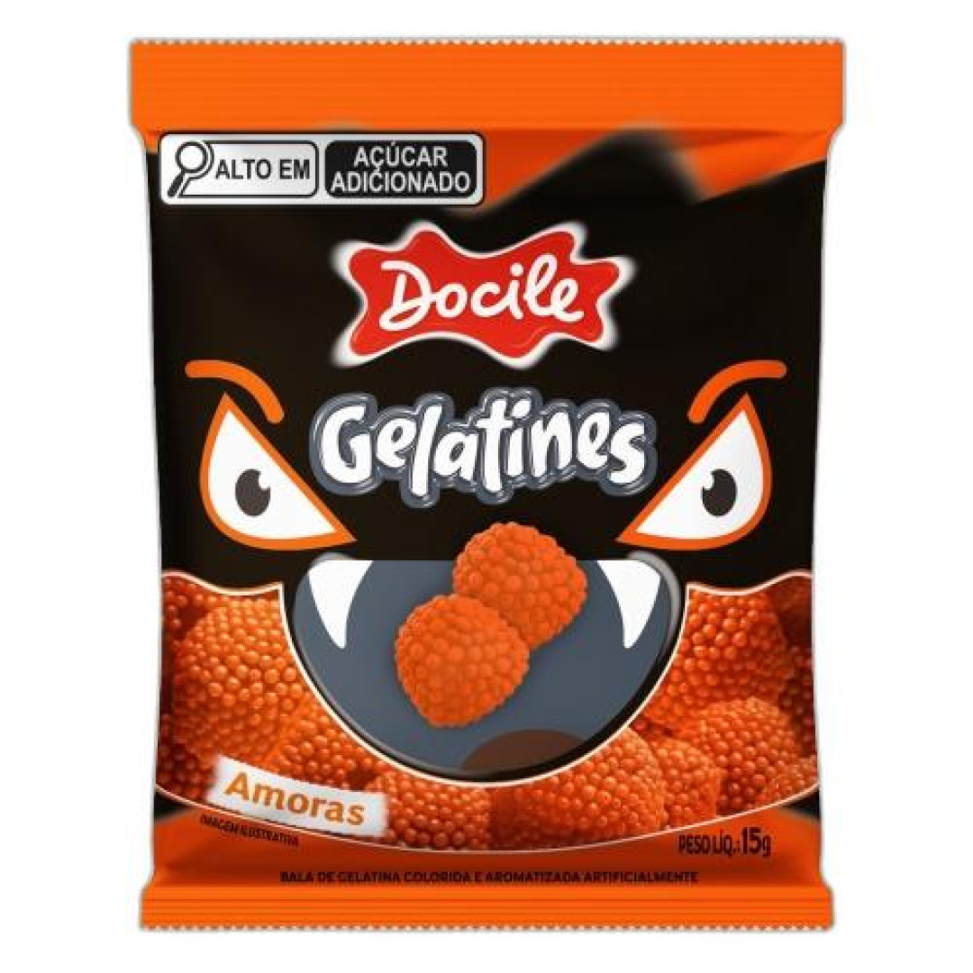 Detalhes do produto Bala Gel Mini Amoras Hallow 12X15G Docil Amora