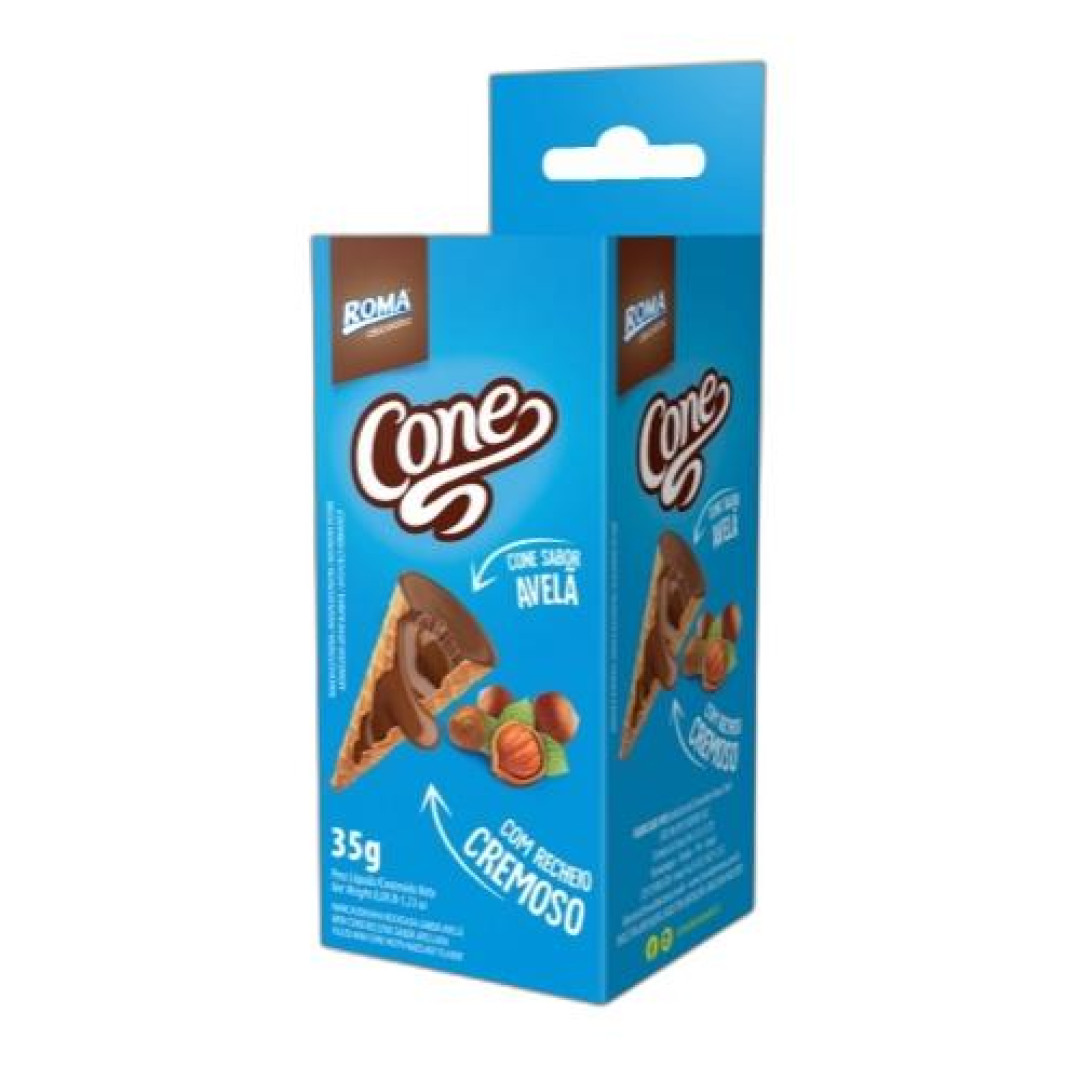 Detalhes do produto Choc Cone Rech 35Gr Roma Avela
