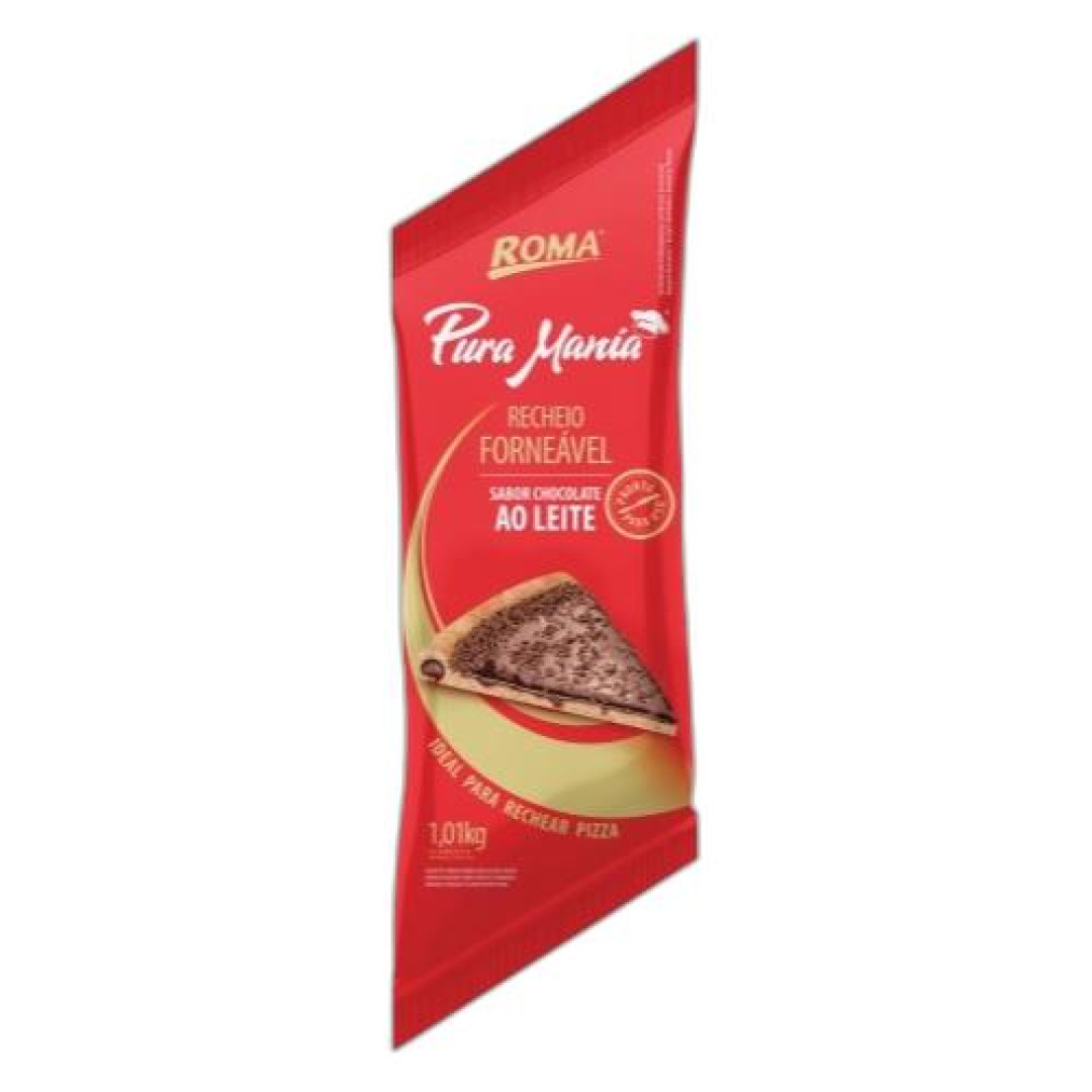 Detalhes do produto Rech Forneavel Pura Mania 1,01Kg Roma Ao Leite