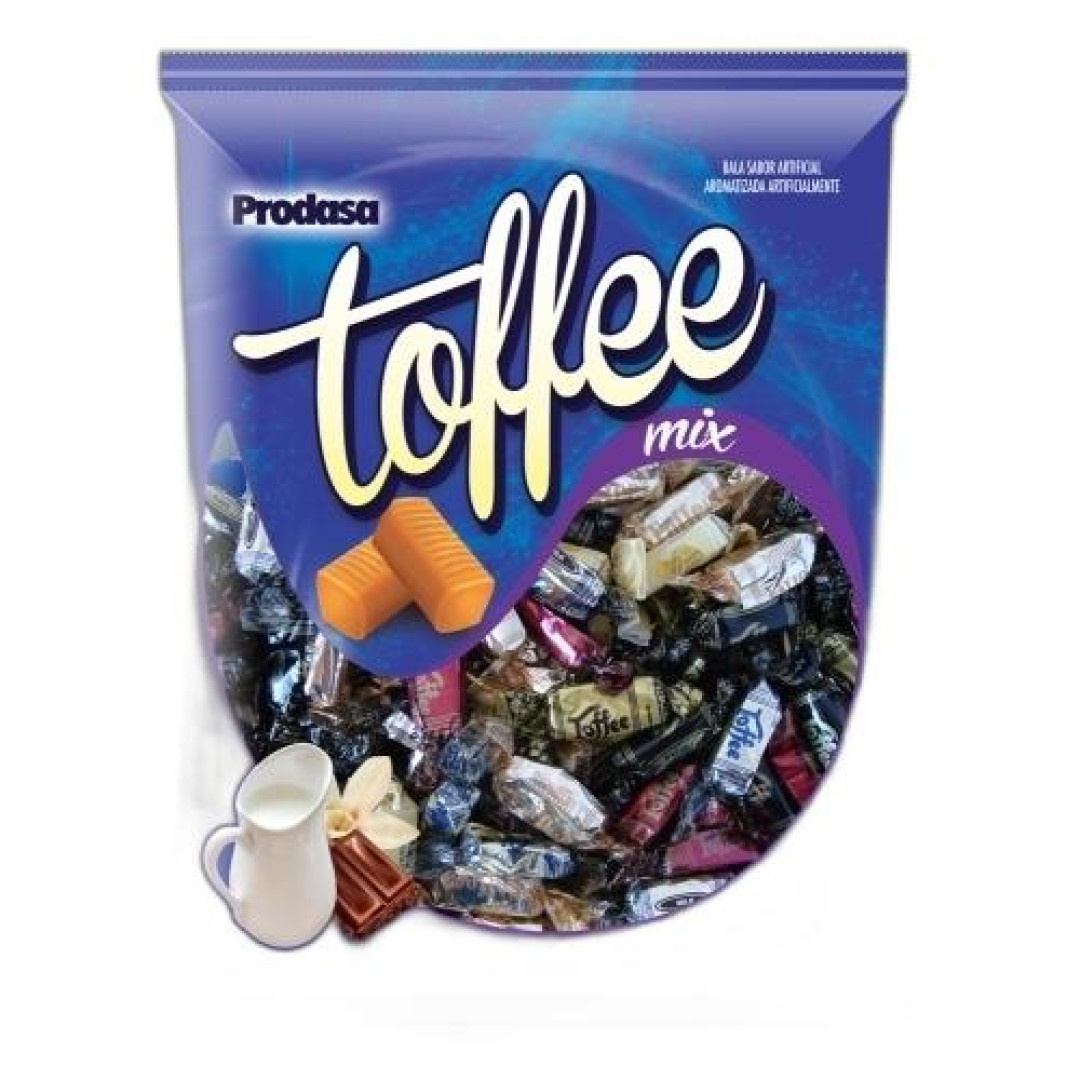 Detalhes do produto Bala Mast Toffee Mix 600Gr Prodasa Sortido