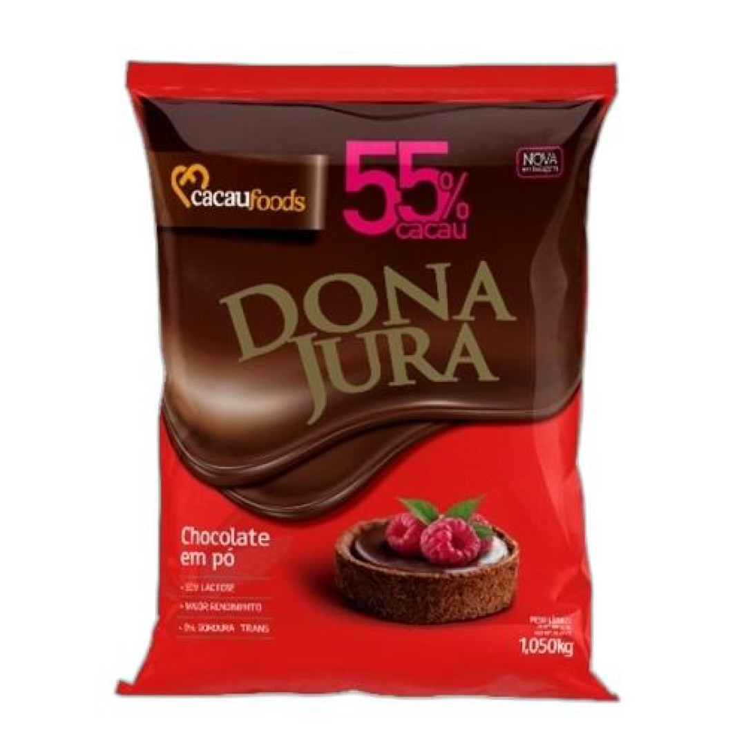 Detalhes do produto Choc Po 55% Cacau 1,005Kg Dona Jura .
