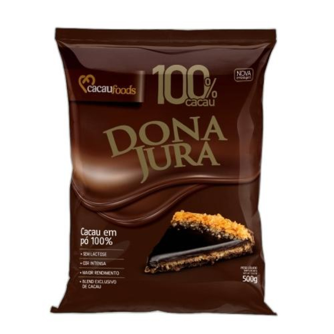 Detalhes do produto Cacau Po Alcalino 100% Cacau 500Gr Dona  .