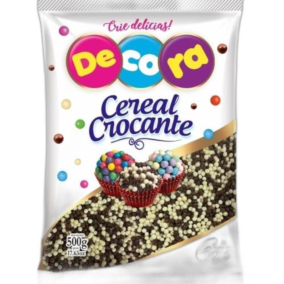 Detalhes do produto Micro Cereal Crocante 500Gr Decora Branco.preto