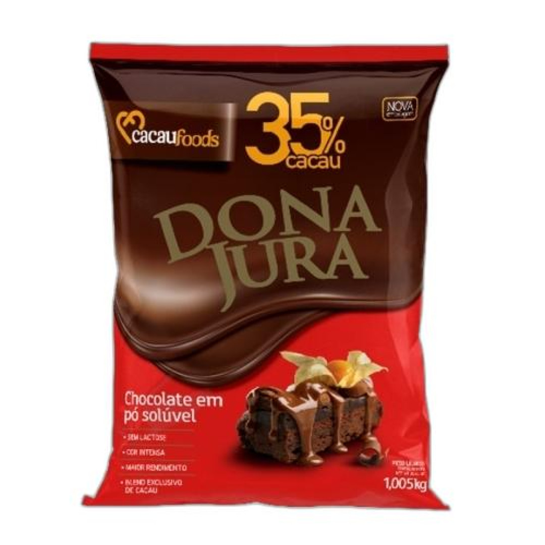 Detalhes do produto Choc Po 35% Cacau 1,005Kg Dona Jura .