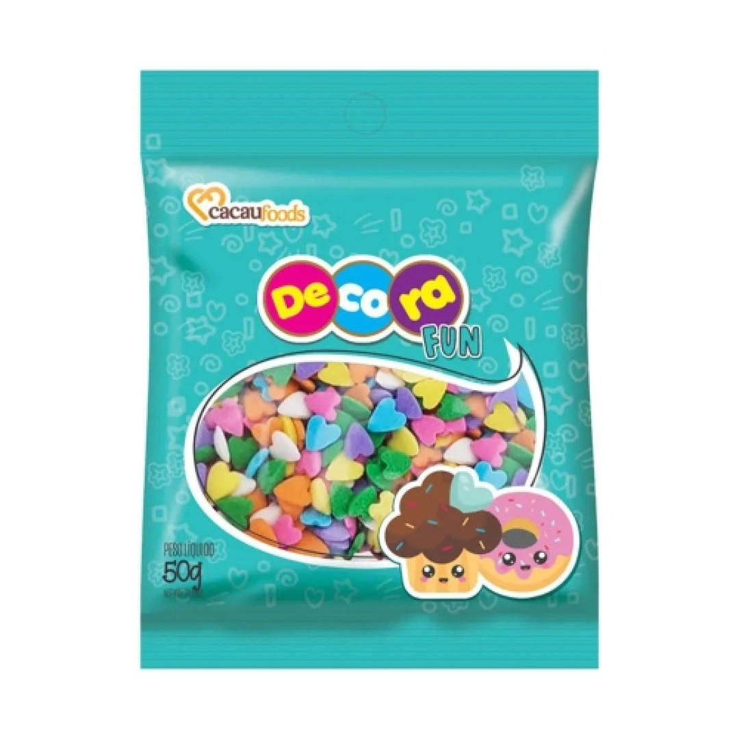 Detalhes do produto Confeito Decora Fun Love 50G Cacau Foods Sortidos