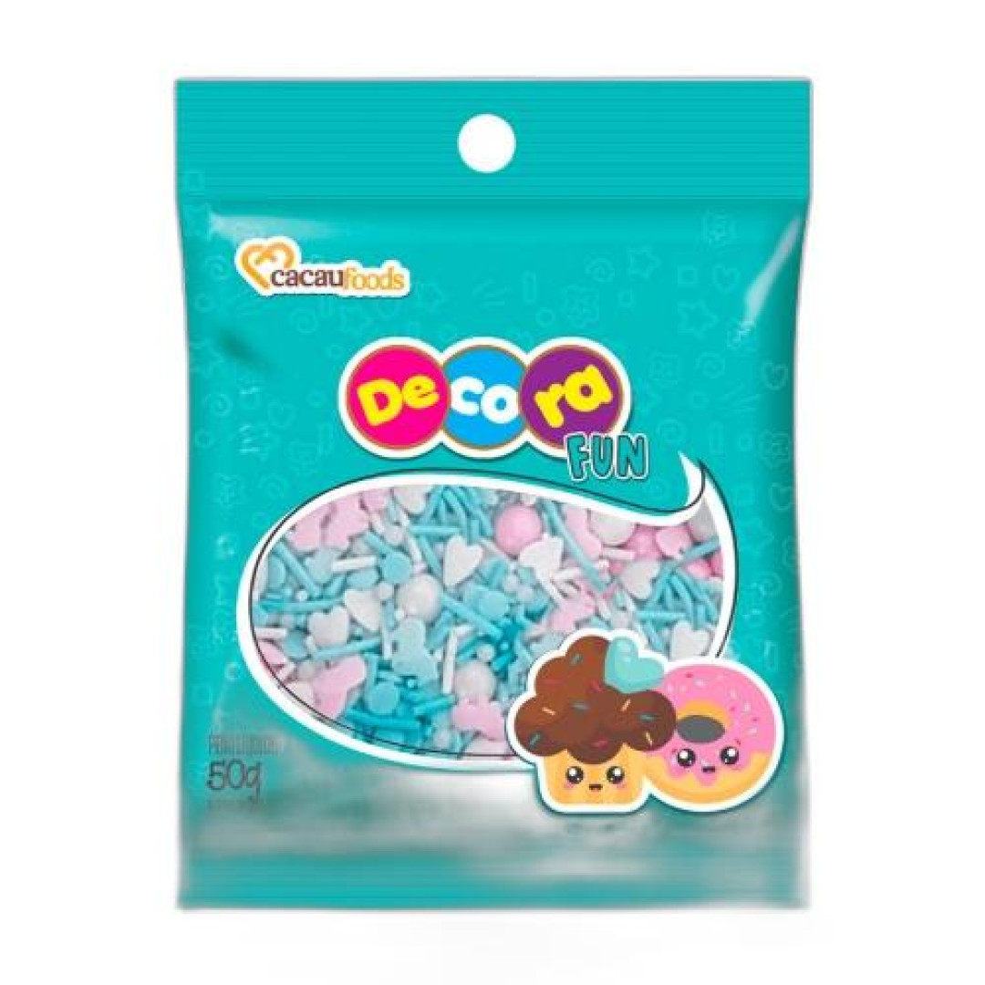 Detalhes do produto Confeito Decora Fun Sweet 50G Cacau      Azul