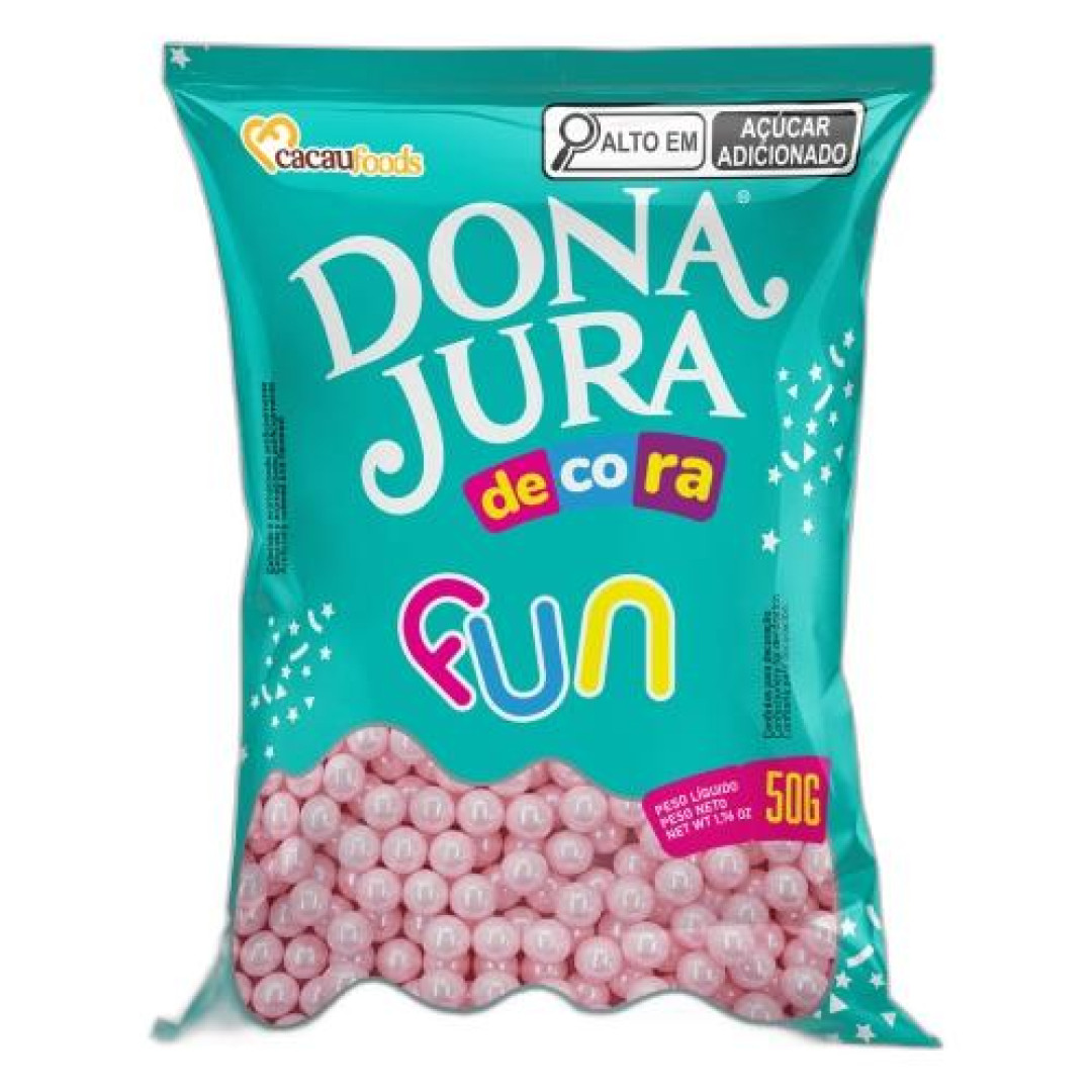 Detalhes do produto Confeito Decora Fun Big 50G Cacau Foods Rose