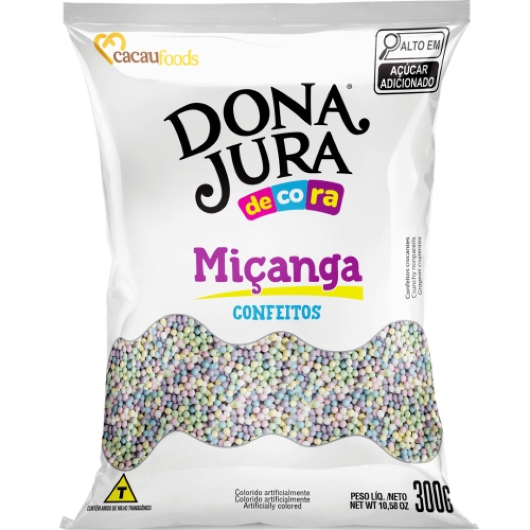 Detalhes do produto Confeito Micanga Bebe 300G Cacau Foods Color.bebe