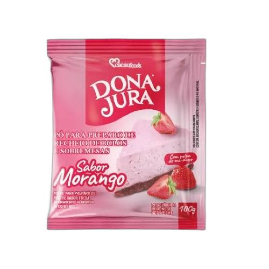 Detalhes do produto Po Preparo Sobremesa 100Gr Cacau Foods Morango