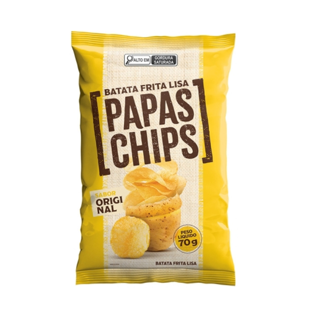 Detalhes do produto Batata Papas Chips 70Gr Milho De Ouro Original