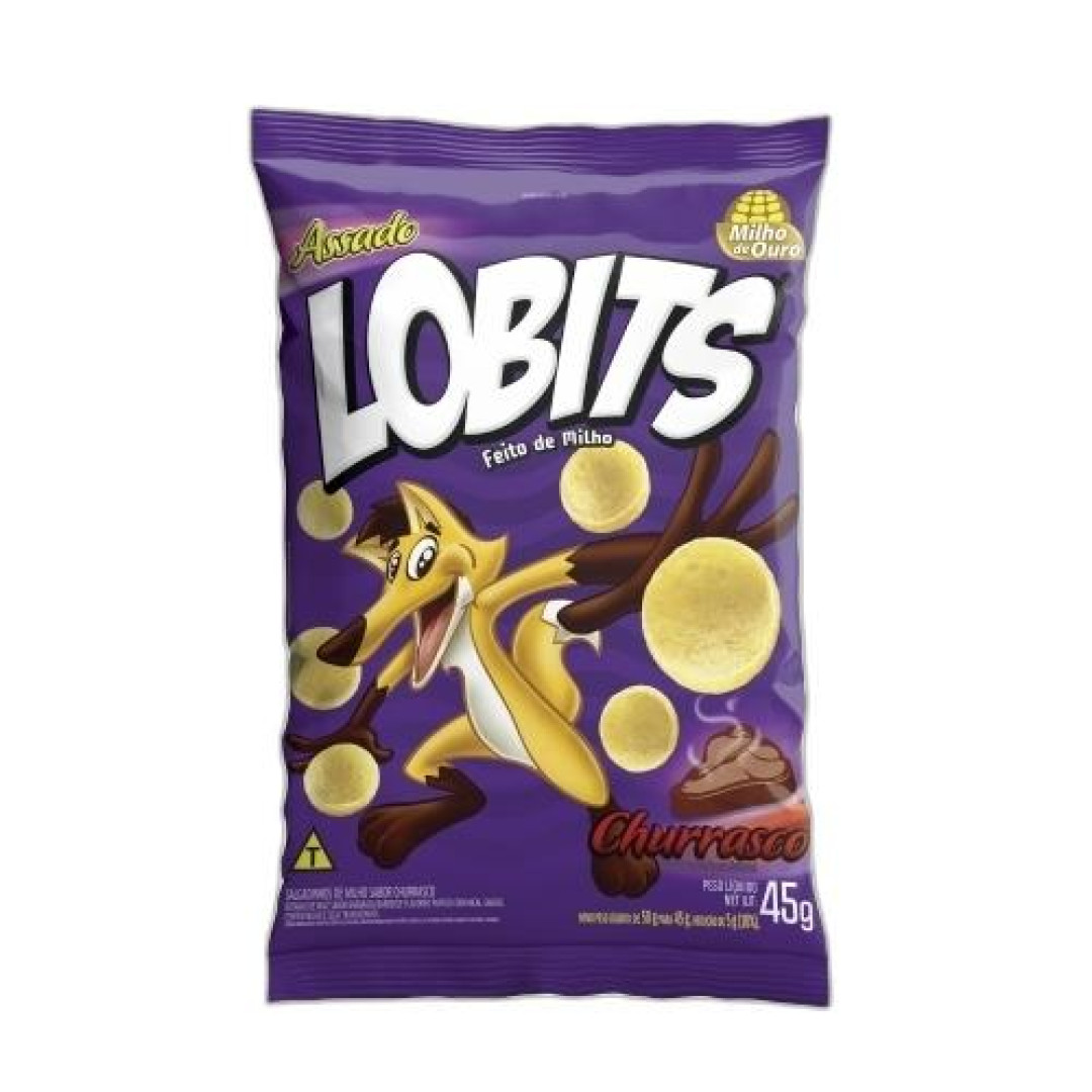 Detalhes do produto Salg Lobits 10X45Gr Milho Ouro  Churrasco