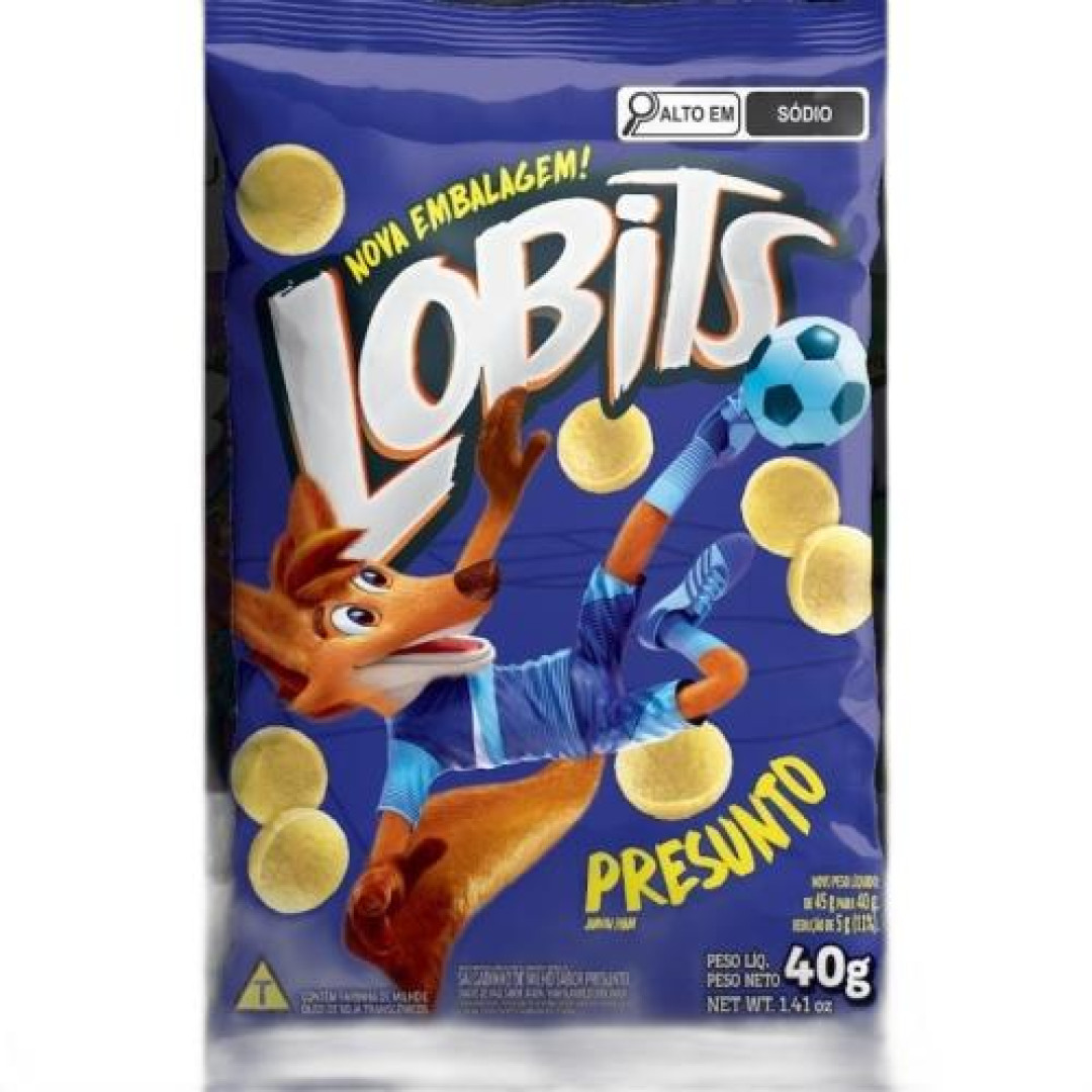 Detalhes do produto Salg Lobits 10X40Gr Milho Ouro Presunto