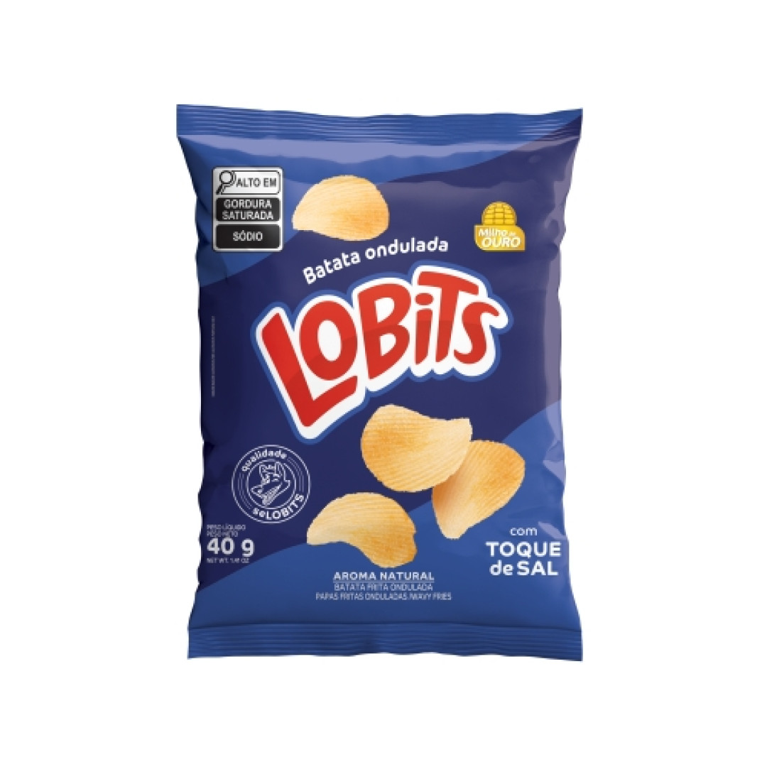 Detalhes do produto Batata Ondulada Lobits 40Gr Milho Ouro Original