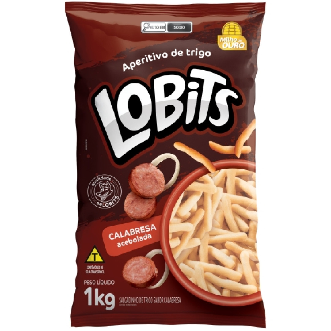 Detalhes do produto Salg Lobits 1Kg Milho De Ouro Calabresa