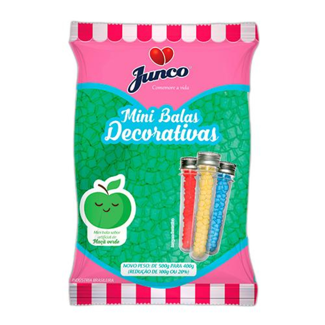 Detalhes do produto X Bala Mini Decorativa 400Gr Junco Maca Verde
