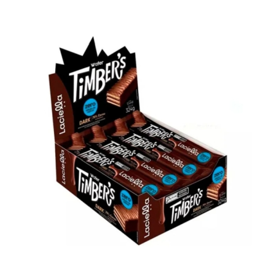Detalhes do produto Choc Wafer Timber Zero12X27Gr 70% Dum Du Amargo