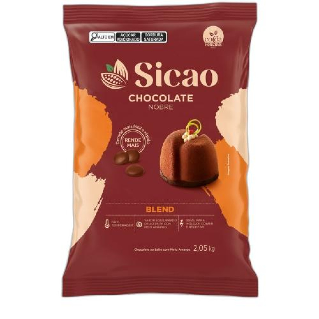 Detalhes do produto Cobert Gotas Nobre Blend 2,05Kg Sicao Leite.m Amargo