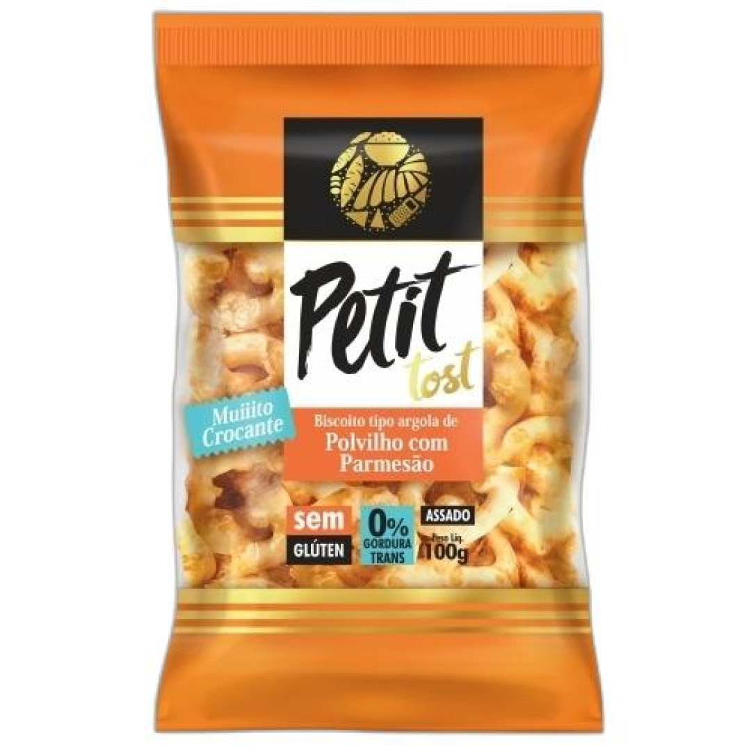 Detalhes do produto Bisc Polvilho Argola Pc 100Gr Petit Tost Parmesao
