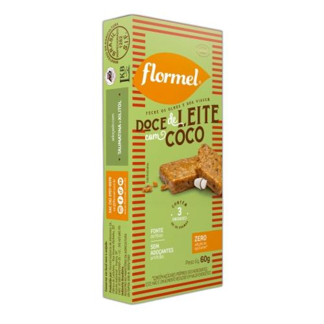 Detalhes do produto Doce Leite Zero 3X20Gr Flormel Coco