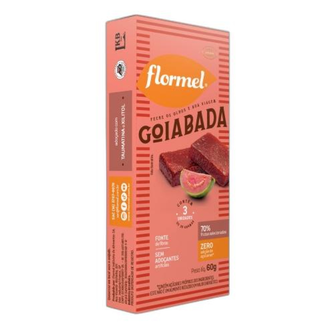 Detalhes do produto Goiabada Zero Dp 03X20Gr Flormel .