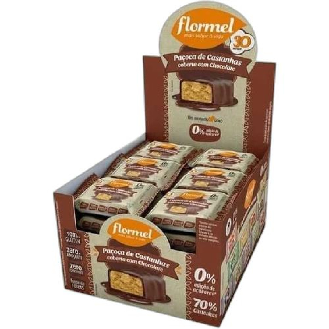 Detalhes do produto Pacoca Zero 24X22Gr Flormel Cast C.choc